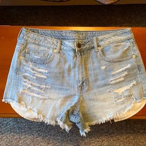 America Eagle high rise festival Jean shorts